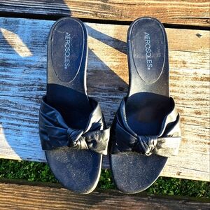 AEROSOLES Black Heeled Sandals